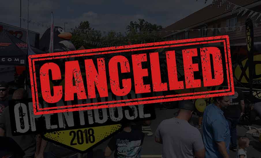 2018 Open House Weekend Cancelled