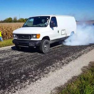 2004 Ford E-350 Single-turbocharged 6.0L Power Stroke V-8 at 2018 Diesel Power Challenge