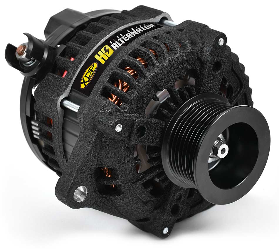 XDP Wrinkle Black HD High Output Alternator