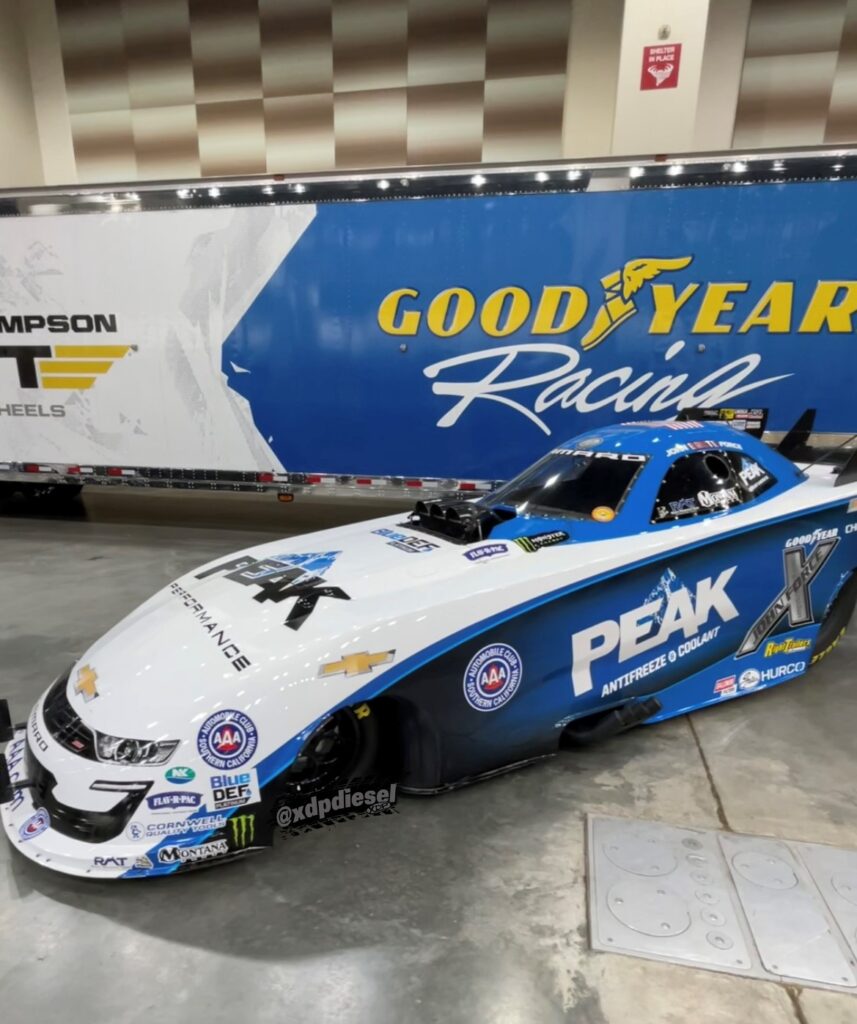 John Force Funny Car at PRI 2022