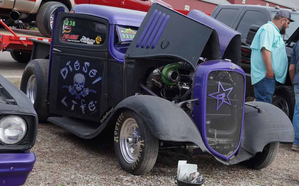 Big Time Kustomz purple Rat Rod