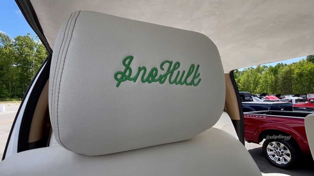 Gerard Lloyds 2016 Ford F350 SnoHulk interior