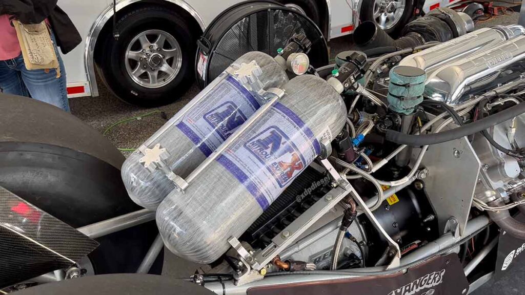 Hollyrock Customs Diesel Dragster four-stage nitrous setup