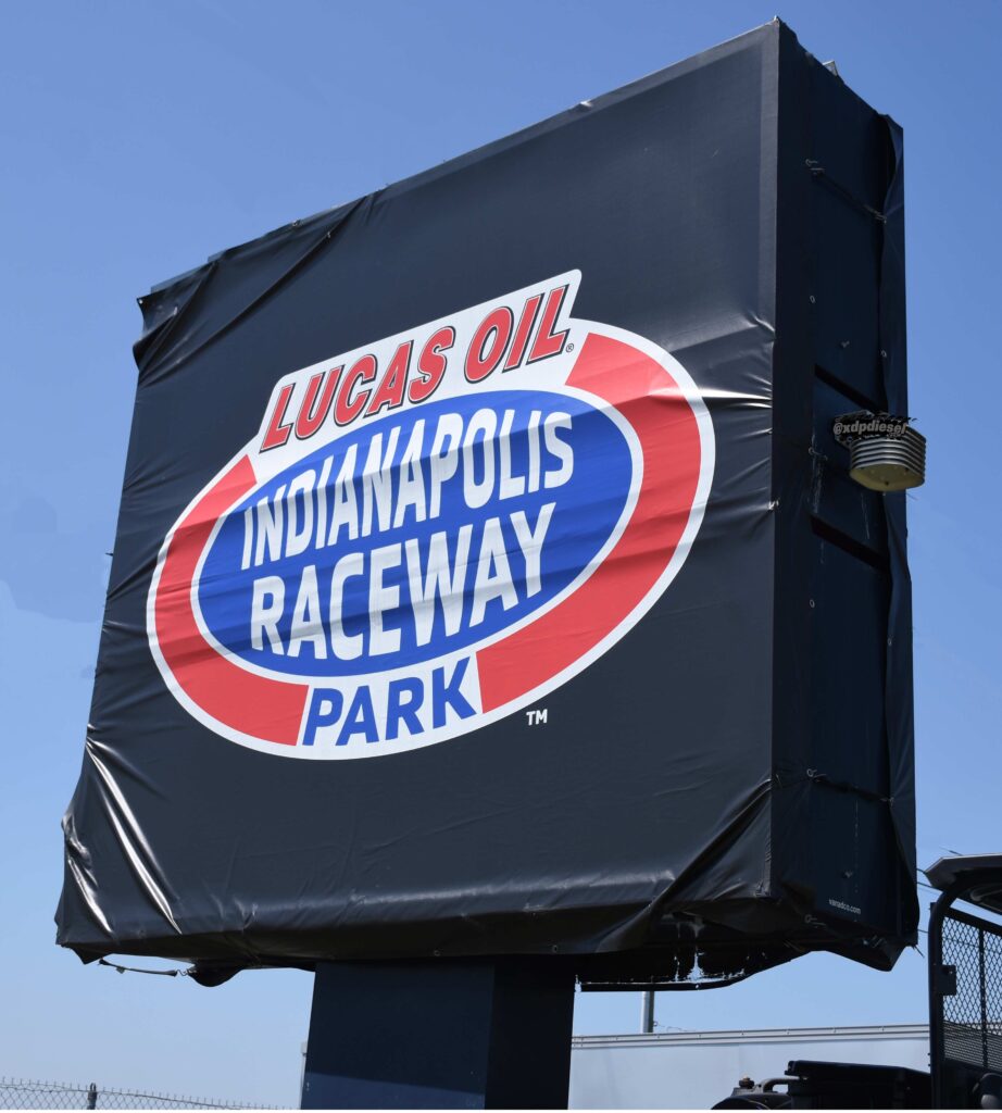 Lucas Oil Indianapolis Raceway Park sign