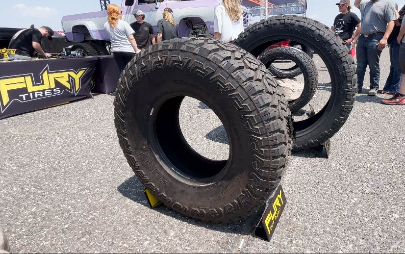 Fury Tires display