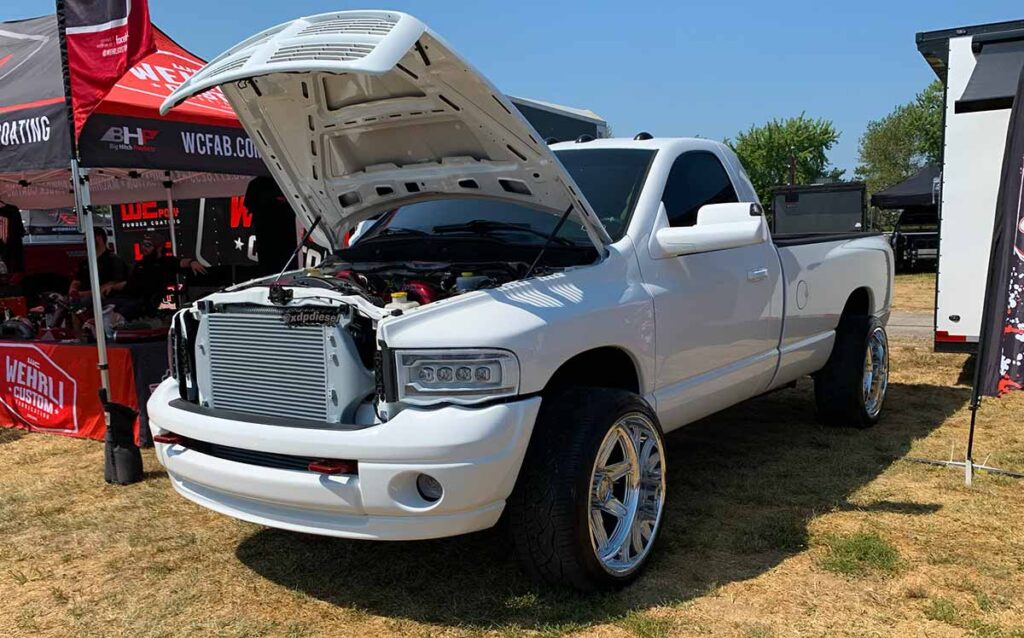 White Dodge Diesel