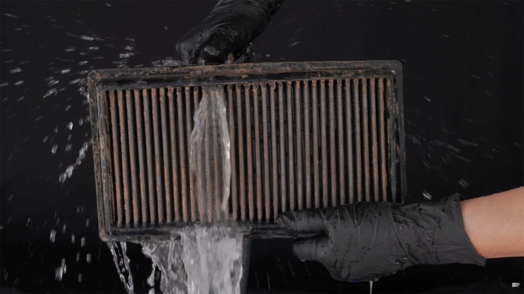 Cleaning A Drop-In Replacement Air Filter