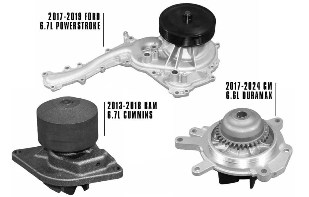 Powerstroke, Cummins, and Duramax Water Pumps