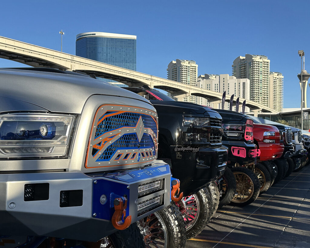 Row of Trucks