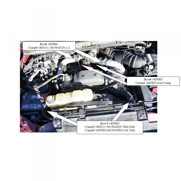 BD Diesel Performance 1047030 Intercooler Hose Clamp Kit 