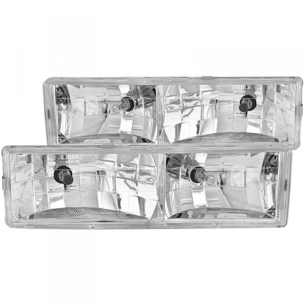 Image 1 for Anzo Chrome Crystal Headlight 111004