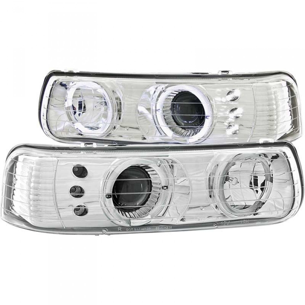 Image 1 for Anzo Chevrolet Silverado Projector with HALO (Chrome) 111190