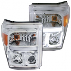 Anzo 111291 Chrome U-Bar Style Projector Headlights