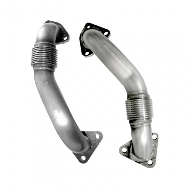 Heavy Duty Driver Side Exhaust Up Pipe 2001-2016 GMC Chevy Duramax Diesel 6.6L
