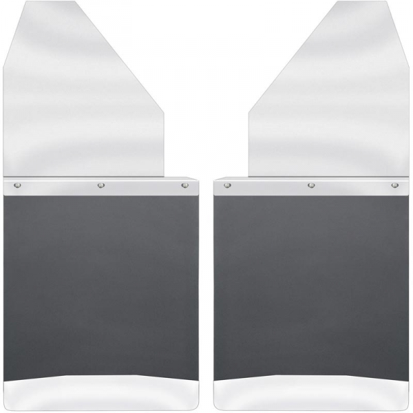 Image 1 for Husky Liners 17113 Kick Back Mud Flaps SS Top/SS Weight (14")