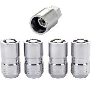 McGard 64073 – 4 Dadi Ruota M14x1.5 Cromati, Sedile Conico, Per Cerchi In Acciaio/alluminio, Chiave 22mm