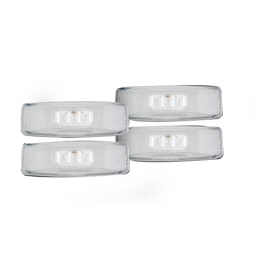 Image 1 for Recon 264130CL Clear 4-PC LED Dually Fender Lights