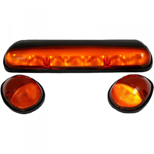 Image 1 for Recon 264155AM Amber Lens Amber LED Cab Lights