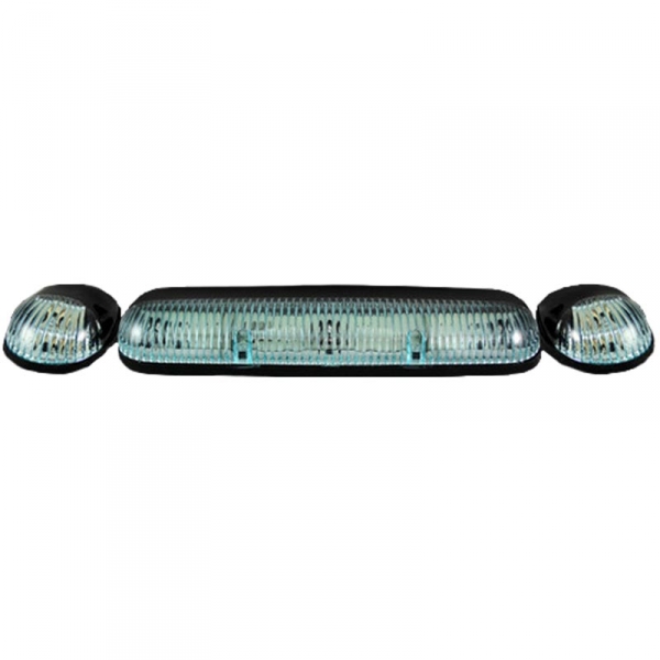 Image 1 for Recon 264155SW Super White Lens Amber LED Cab Lights