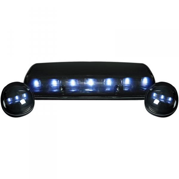 Image 1 for Recon 264155WHBK Smoked Lens White LED Cab Lights