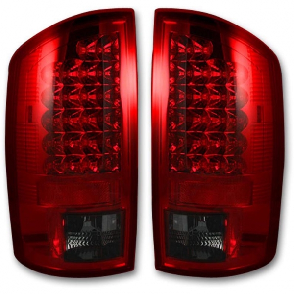 Image 1 for Recon 264171RBK Dark Red Smoked LED Tail Lights