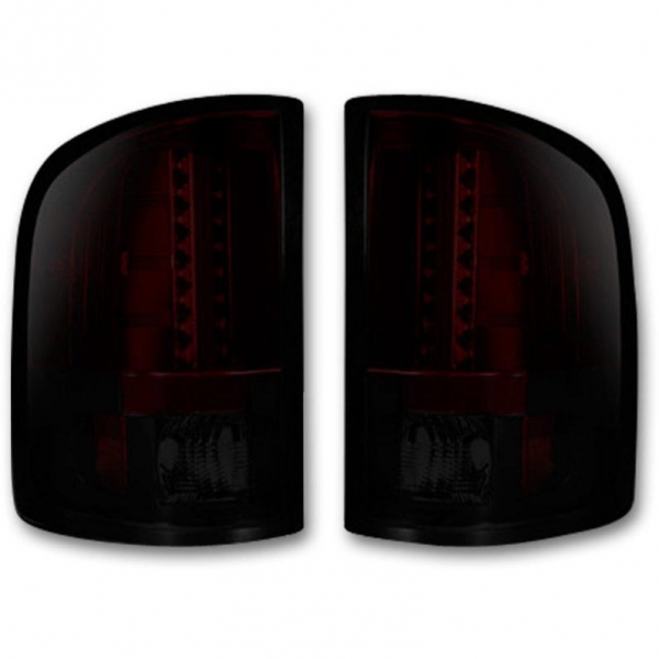 Image 1 for Recon 264189RBK Dark Red Smoked LED Tail Lights