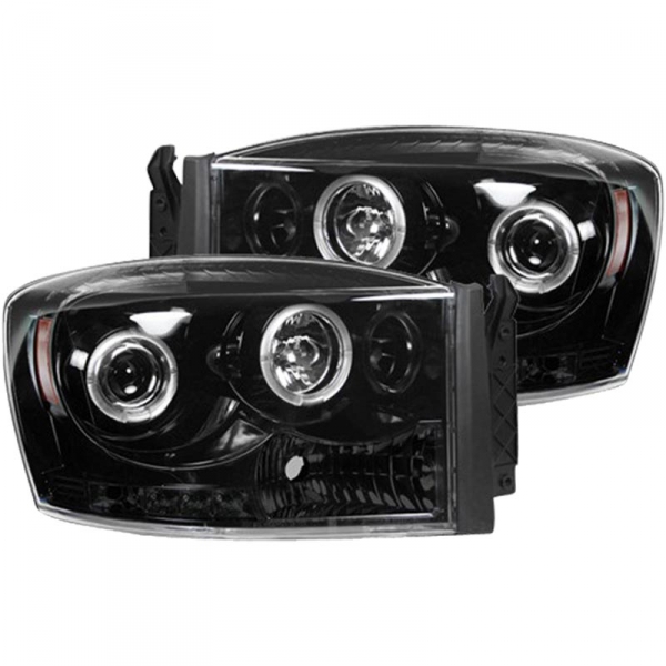 Image 1 for Recon 264199BKCC Smoked Projector Headlights With CCFL Halos
