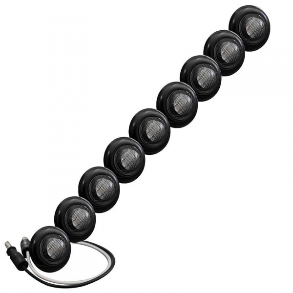 Image 1 for Recon 264227WHBK Smoked Lens White LED Air Dam Light Kit