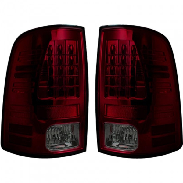 Image 1 for Recon 264236RBK Dark Red Smoked LED Tail Lights