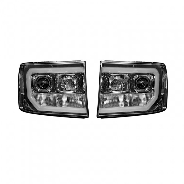 Image 1 for Recon 264271CLC Clear Projector Headlights With OLED U-Bar
