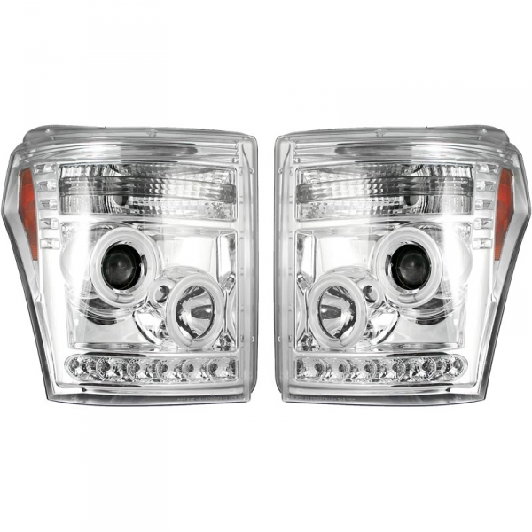 Image 1 for Recon 264272CLCC Clear Projector Headlights With CCFL Halos