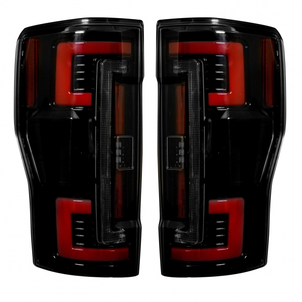 Recon 264299LEDBK Dual U-Bar Smoked Lens OLED Tail Lights | XDP