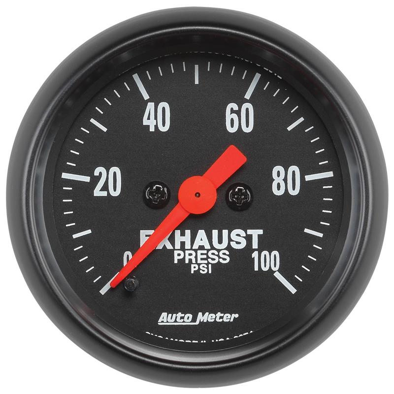 Auto Meter 2674 ZSeries Exhaust Pressure Gauge XDP