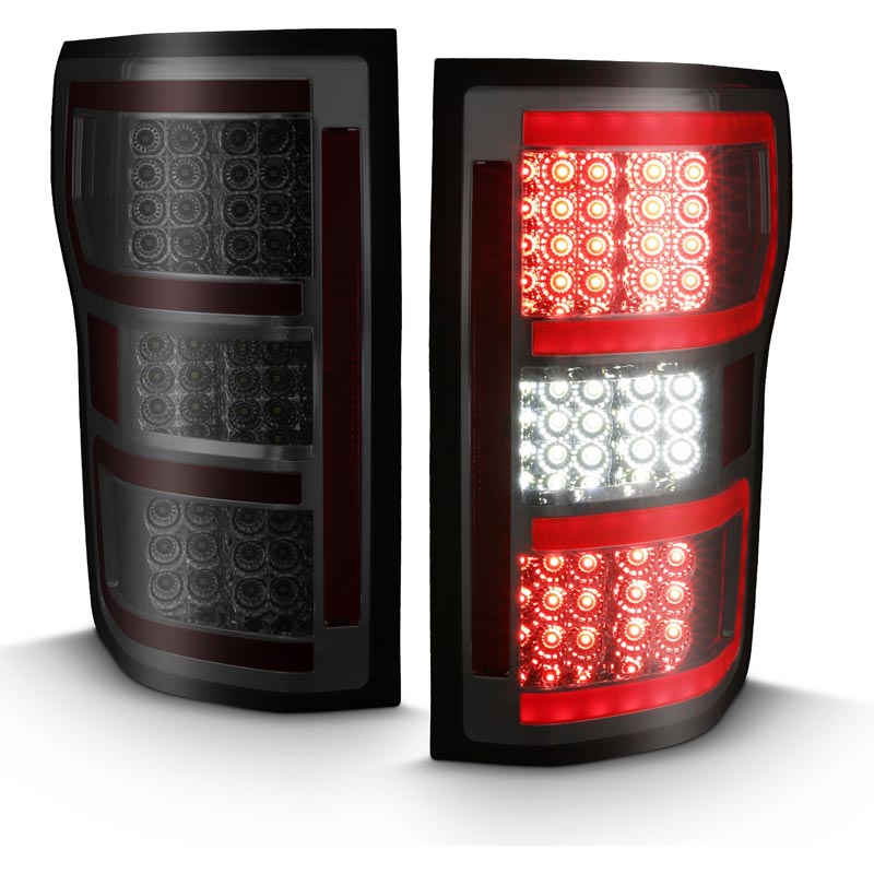 ANZO LED Tail Light Assembly w/ Light Bar Black Housing Smoke Lens | Dodge Ram 1500 (02-06) (311369) main image 1