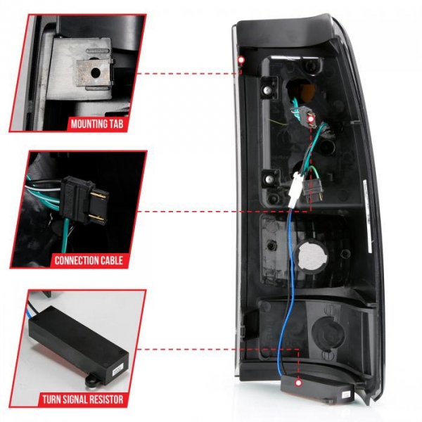 Anzo 311345 Smoked Plank Style LED Tail Lights | XDP