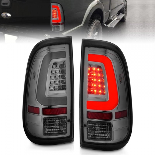 Image 1 for Anzo 311357 Chrome Smoked Lens LED Tail Lights