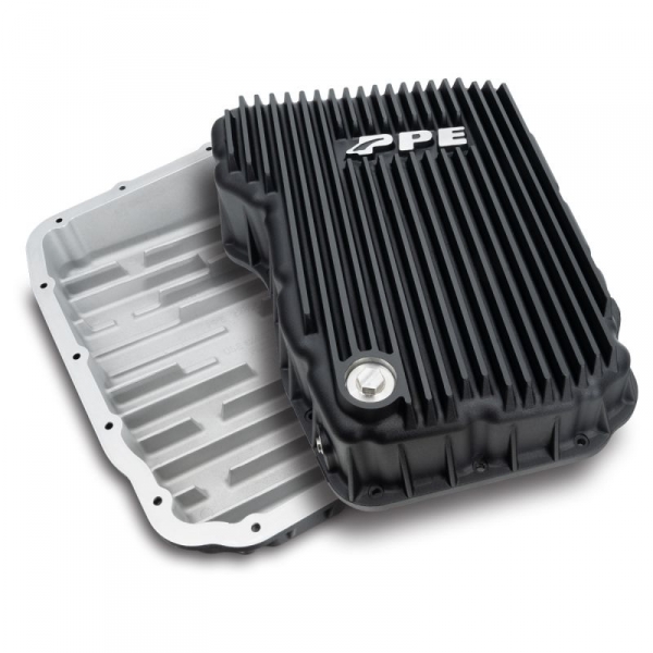 Image 1 for PPE 228052120 Heavy-Duty Flat Bottom 68RFE Transmission Pan - Black