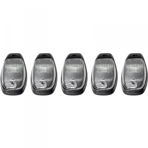 Camlight PL-2500 LEDライト RECON 264145CL DODGE 99-02 (5-PIECE SET) CLEAR CAB ROOF LIGHT LENS