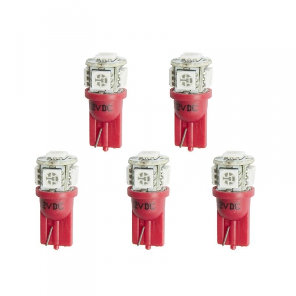 Image 1 for Auto Meter 3284-K Red LED Bulb Pack