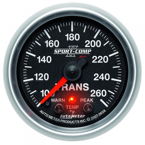 Image 1 for Auto Meter 3658 Sport-Comp II Transmission Temperature Gauge