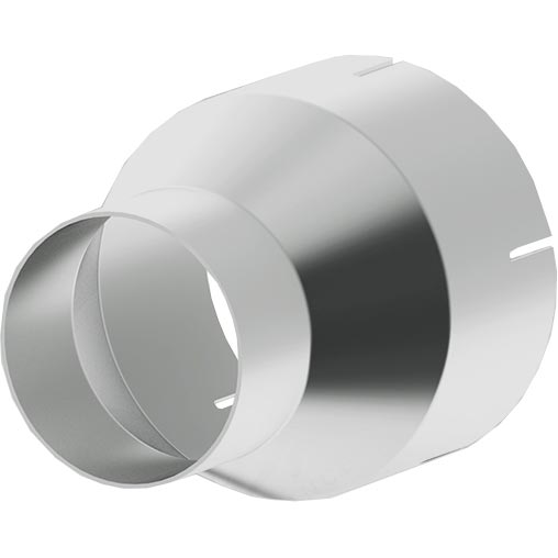4 Inch ID To 5 Inch ID Exhaust Pipe Adapter Aluminized Steel MBRP main image 1