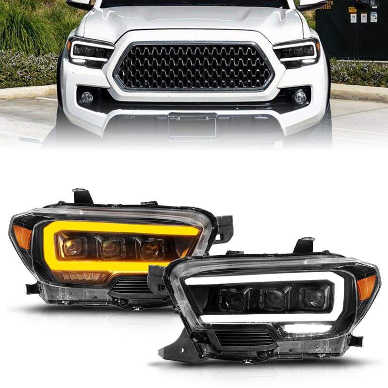 Anzo 111563 Black Plank Style LED Projector Headlights | XDP