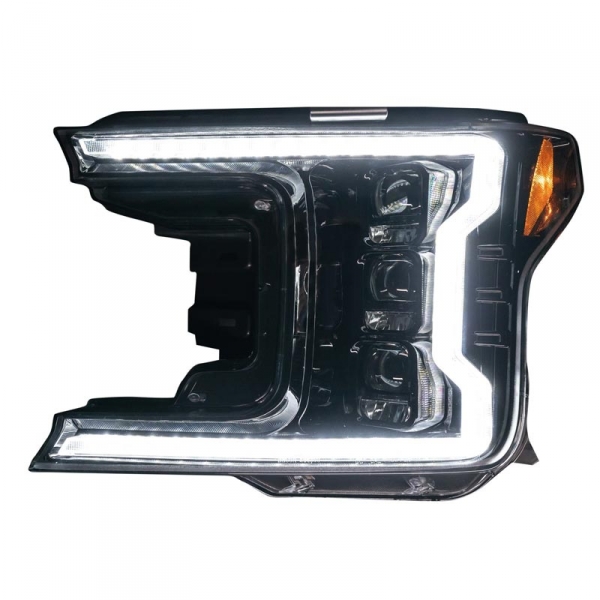 Image 1 for Recon 264390LEDCLCS Chrome LED Projector Headlights With OLED DRL