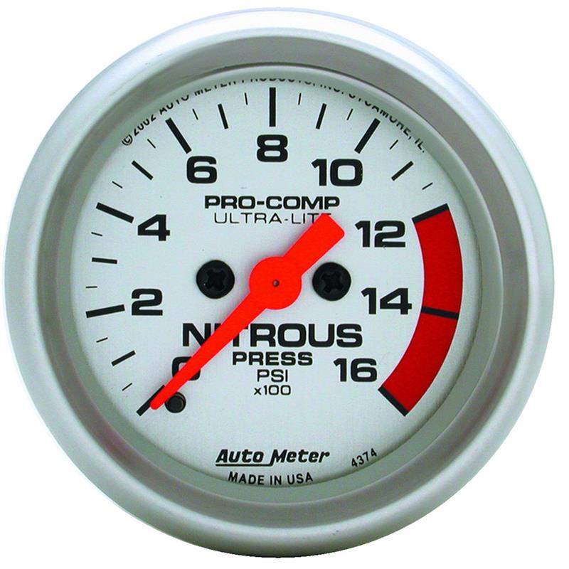 Auto Meter 4374 UltraLite Nitrous Pressure Gauge XDP