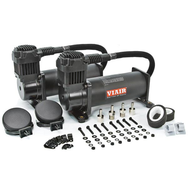Viair 44442 Dual Stealth Black 444C 200 PSI Air Compressor Value Pack XDP