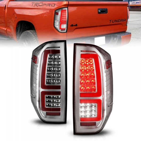 Image 1 for Anzo 311438 Chrome LED Tail Lights With Sequential Turn Signal