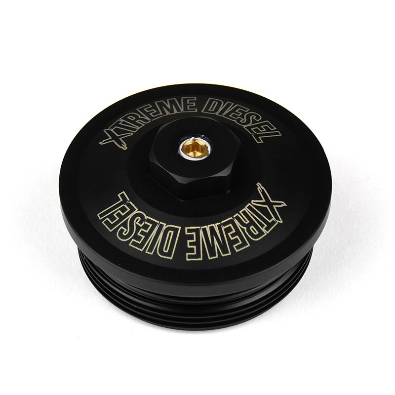 XDP HD Billet Fuel Filter Cap XD266 6.0L Powerstroke XDP