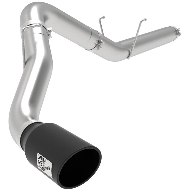 aFe ATLAS 5in DPF-Back Alum Steel Exhaust System w/ Black Tip 19-20 Ram Diesel Trucks L6-6.7L (td)