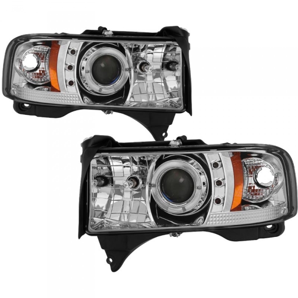 Spyder 5010094 Chrome Projector HeadLights W/ LED Halo | XDP