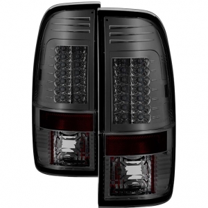 Tail Lights Ford 6 0l Stroke 2003 2007 Lighting Xdp Spyder 5029157 Smoked Led Tail Lights